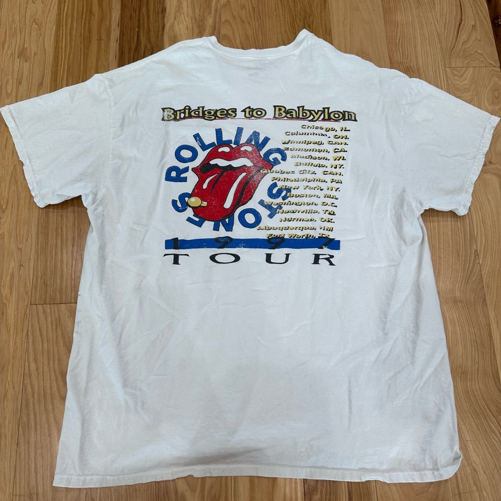 LIVY LU - ROLLING STONES - Bridges to Babylon Tee - Unisex Large T6